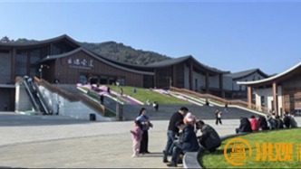 春节假期内，梅岭云端索道日均接待游客五六千人