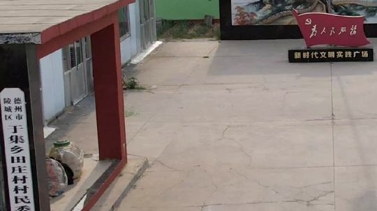 航拍美丽乡村，美丽庭院，陵城区于集乡芦庄美丽风景区