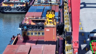 湖州上港碼頭前2個(gè)月集裝箱吞吐量同比增5%