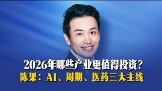 陈果：2026年投资聚焦三大主线：AI、周期、医药