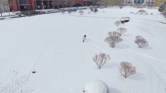 雪后榆中校區(qū)鳥(niǎo)瞰