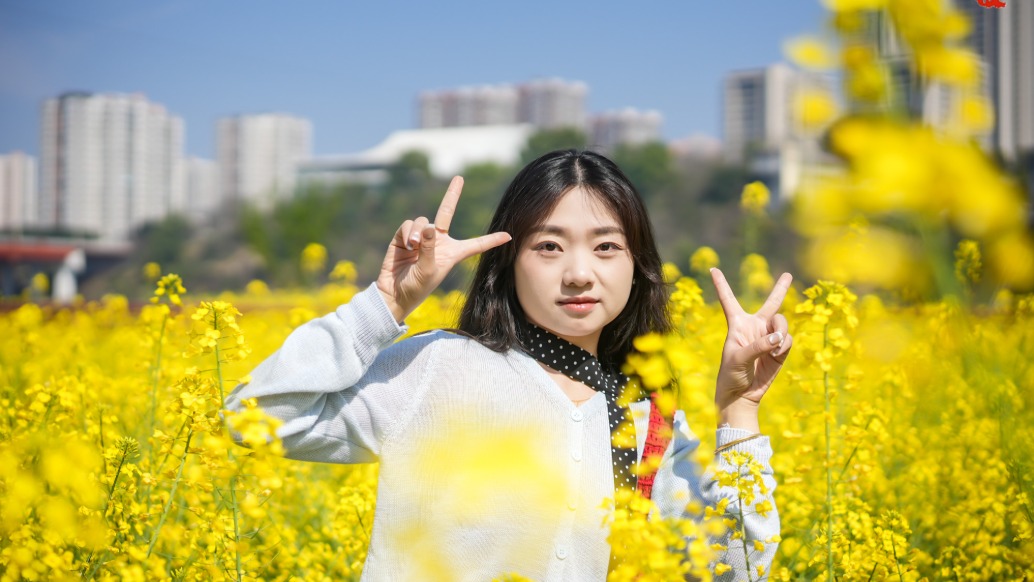 潼南的春天有多美？不出城區(qū)就能看油菜花海，網(wǎng)友直言：太羨慕啦