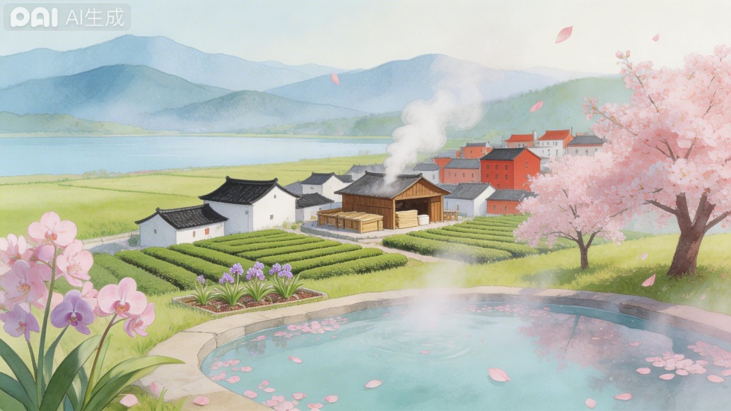 來清流就對了！櫻花溫泉非遺田園全拿捏