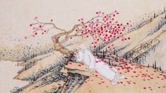 上春山 | 老樹：春水漱岸，落花在山，懷揣一夢，醉臥花前。可以無事，其實(shí)有閑。亦空亦色，不負(fù)生年