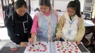 江蘇蘇州：“植物拓印”進園林 手作之美傳新風