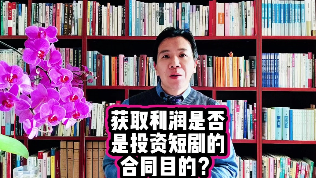 获取利润是否是投资短剧的合同目的？