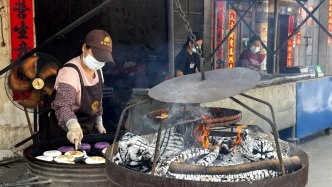 同爐異香！當(dāng)開平清明燒餅“遇上”縉云燒餅