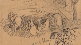 定格奧維爾時(shí)期的生命絕唱，梵高生前最后幾周的罕見雙面素描作品即將上拍