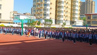 小手拉大手 文明齐步走——衡水市和平路小学举行“文明使者”全校动员大会