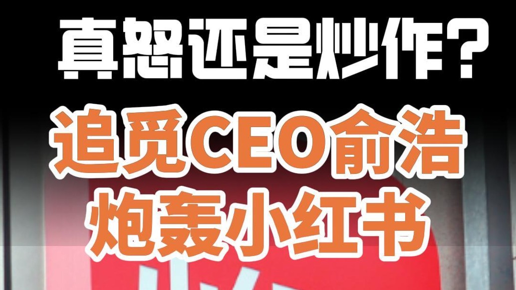 真怒还是炒作？追觅CEO俞浩炮轰小红书