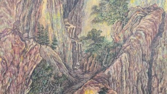 当关仝《秋山晚翠图》：北派秋山风骨，当代文脉传承