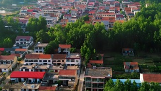 航拍美麗鄉(xiāng)村，陵城區(qū)鄭家寨鎮(zhèn)堿場(chǎng)店村美麗風(fēng)景