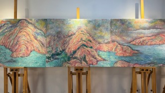 彩染富春·文脉相承——沈子喆油画转译《富春山居图》赏析