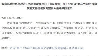 兰州大学2个项目入选以“第二个结合”引领校园文化建设优秀案例