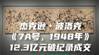 杰克逊 · 波洛克 《7A号，1948年》 12.3亿元破纪录成交
