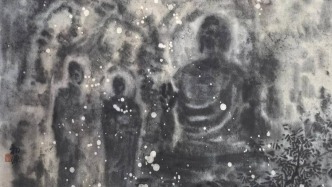 曹广《梦佛》：当山水遇见石窟，为何画佛不画“佛相”？