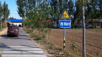 航拍美丽乡村，陵城区-滋镇(西杨村)美丽乡村