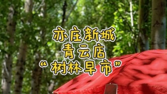 夏天逛不曬！亦莊新城“樹林早市”太贊了