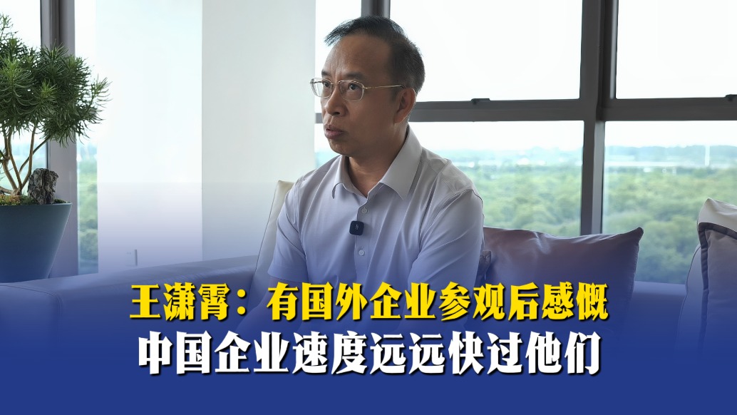 王潇霄：有国外企业参观后感慨，中国企业速度远远快过他们