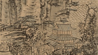 鲁九喜：临雪庄山水册