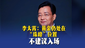 李大霄：黄金仍处在“珠峰”位置，不建议入场