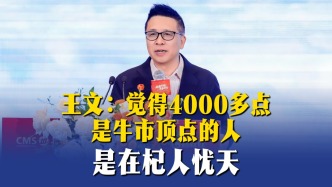 王文：觉得4000多点是牛市顶点的人是在杞人忧天
