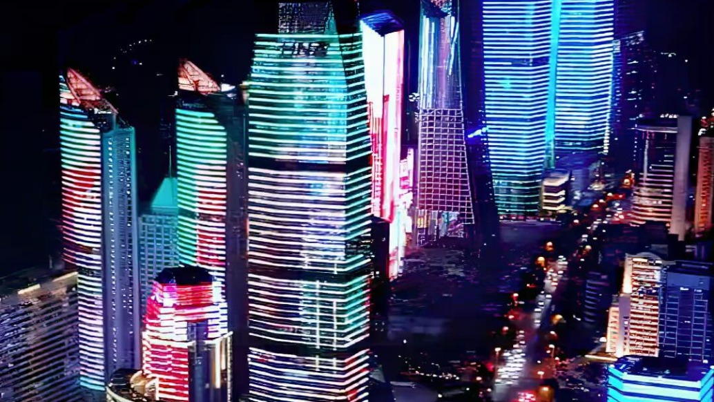 青岛的夜景，充满着浪漫与神秘，让人仿佛置身于童话世界之中。