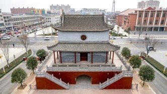 杞县抚辰楼：元代钟鼓楼，曾是县衙大门，当过水塔丨河南开封
