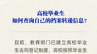 高校毕业生如何查询自己的档案转递信息？