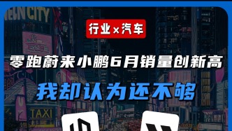 零跑、蔚来、小鹏6月销量创新高，我却认为还不够