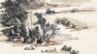 黄宾虹：云山日夕佳，溪上久徘徊