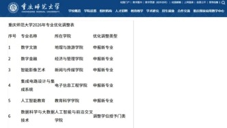 多校公示：2026年度拟新增专业