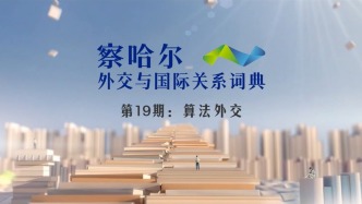 察哈尔外交与国际关系词典 第19期：算法外交