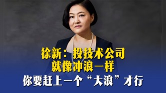 徐新：投技术公司就像冲浪一样，你要赶上一个“大浪”才行