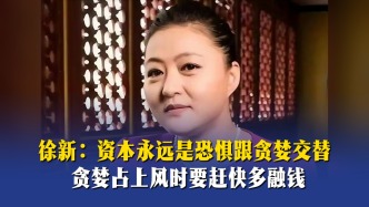 徐新：资本永远是恐惧跟贪婪交替，贪婪占上风时要赶快多融钱