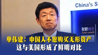 单伟建：中国人不愿购买无形资产，这与美国形成了鲜明对比