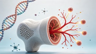 基因开关让3D打印骨组织自主长出新血管 为治疗创伤或感染导致的骨缺损带来希望