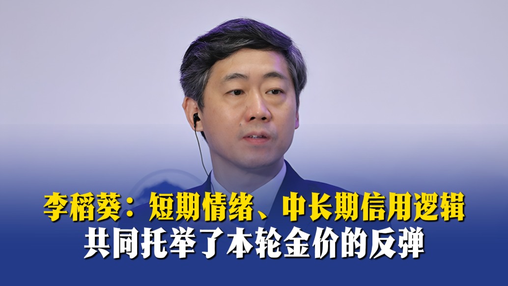 李稻葵:短期情绪、中长期信用逻辑共同托举了本轮金价的反弹