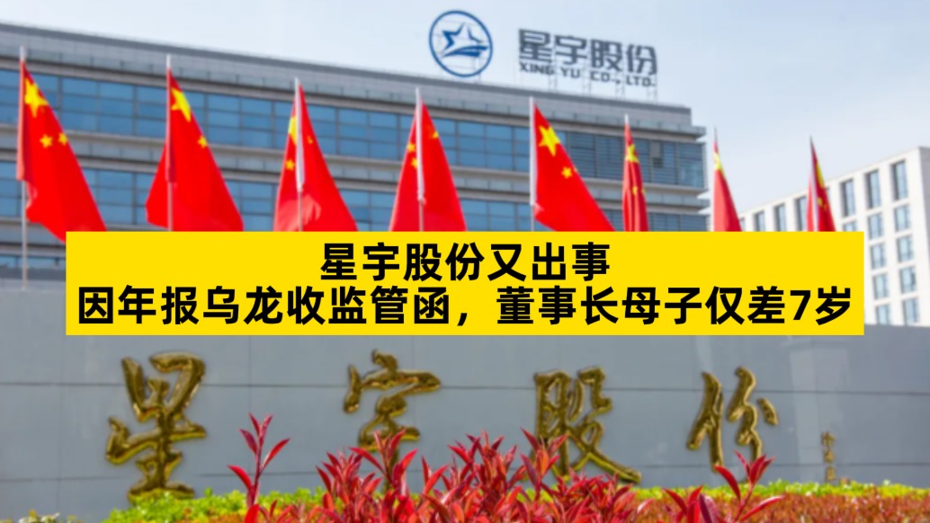 星宇股份又出事，因年报乌龙收监管函，董事长母子仅差7岁