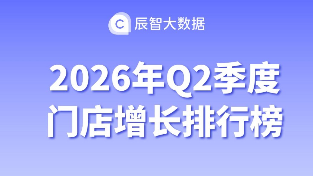 2026年Q2季度门店增长排行榜