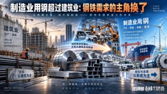 制造业用钢超过建筑业：钢铁需求的主角换了