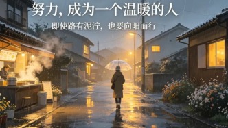 努力，成为一个温暖的人