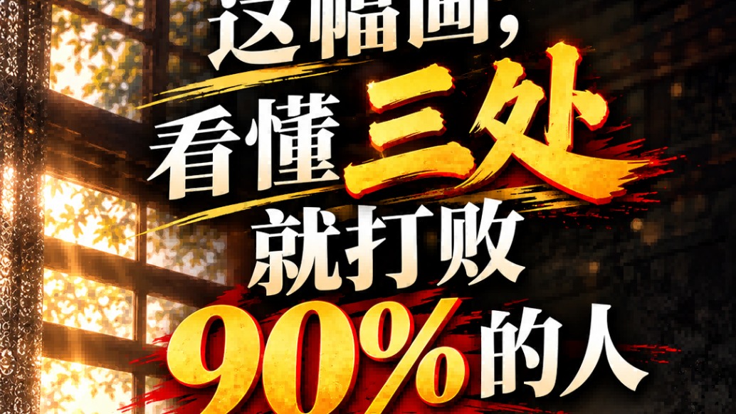 这幅画你看懂3处,就打败了90%的人