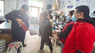 白山市江源区江源街道城关社区：安全宣传进驿站 实操演练强本领