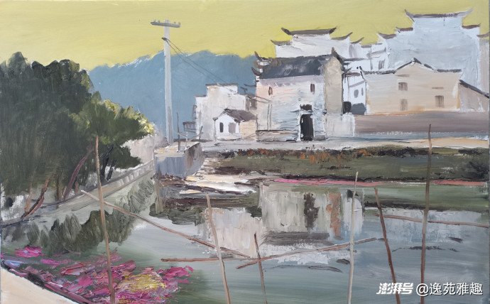 佳作欣赏丨邱野笔绘婺源秋，油彩织就梦幻篇