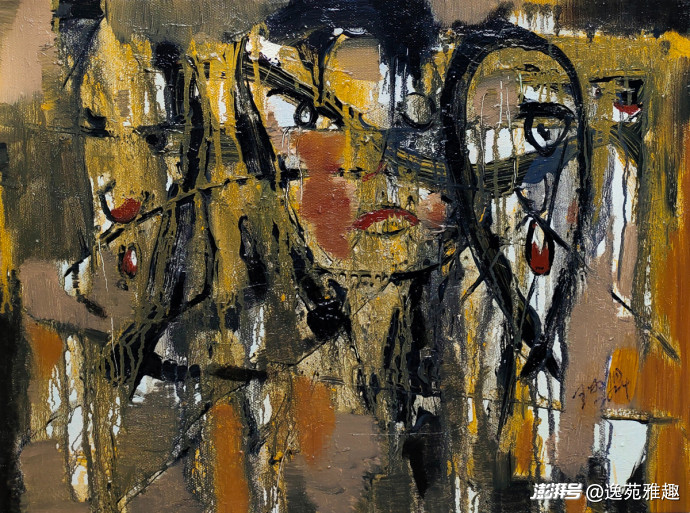 画作赏析·墨色涅槃，王为钢抽象画中的灵魂震颤