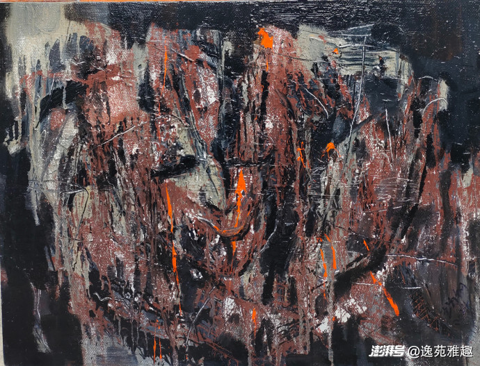画作赏析·墨色涅槃，王为钢抽象画中的灵魂震颤