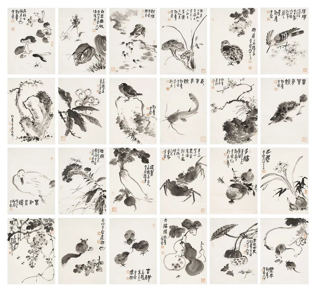 新作丨李亚：《栖墨册》二十四开