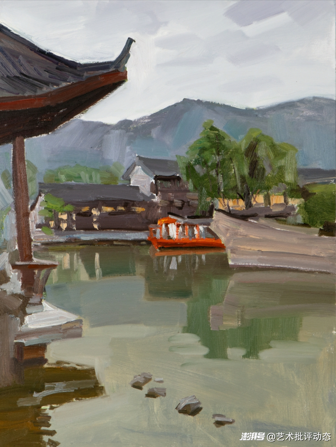 抽象画 僧侶 油彩画 故土新声奏响时代强音，陕西省写意油画年度成果展即将启幕