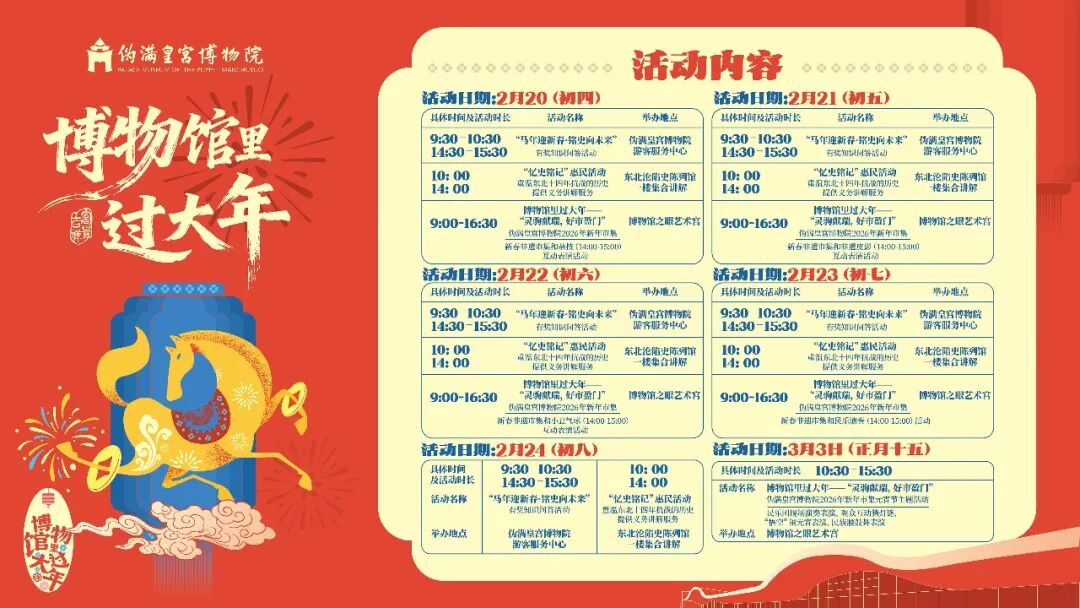 博物馆里过大年 | 小年开市！伪满皇宫新春市集太好逛了吧！
